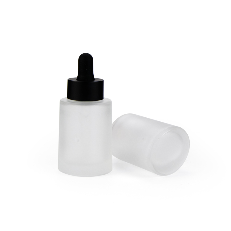 2020 new trending cosmetic packaging frosted 30 ml serum glass bottle face serum packaging bottle