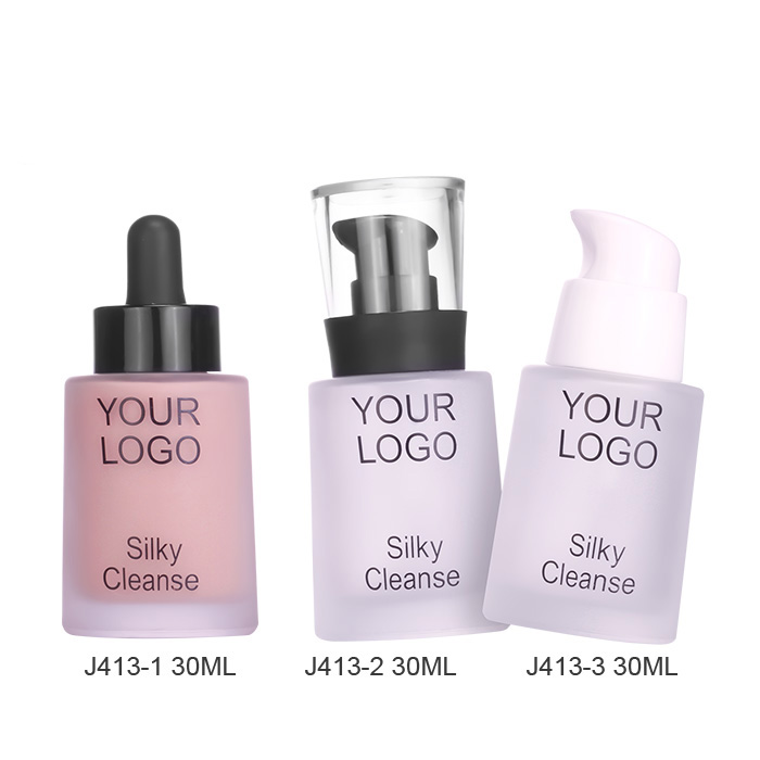 2020 new trending cosmetic packaging frosted 30 ml serum glass bottle face serum packaging bottle