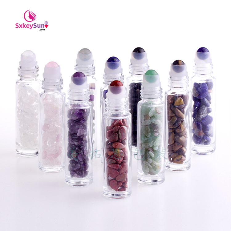 2020 roller ball bottle 8ml crystal roller ball bottle one ball roller oil bottle