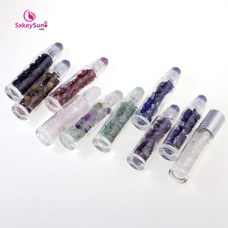 2020 roller ball bottle 8ml crystal roller ball bottle one ball roller oil bottle