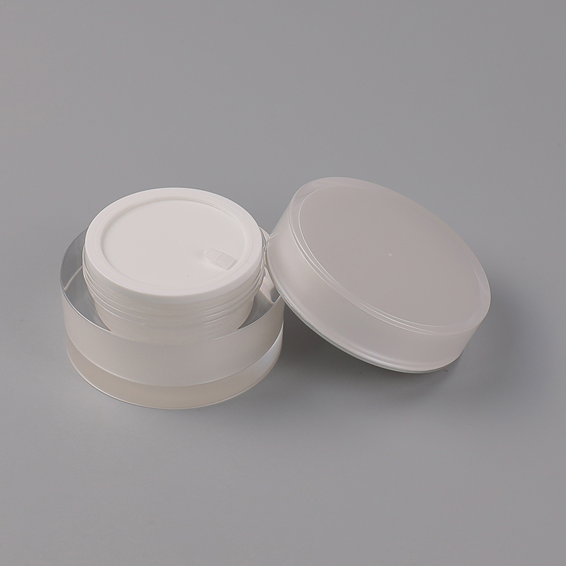 2020 straight round frosted acrylic cosmetic jar pot for cream in bulk