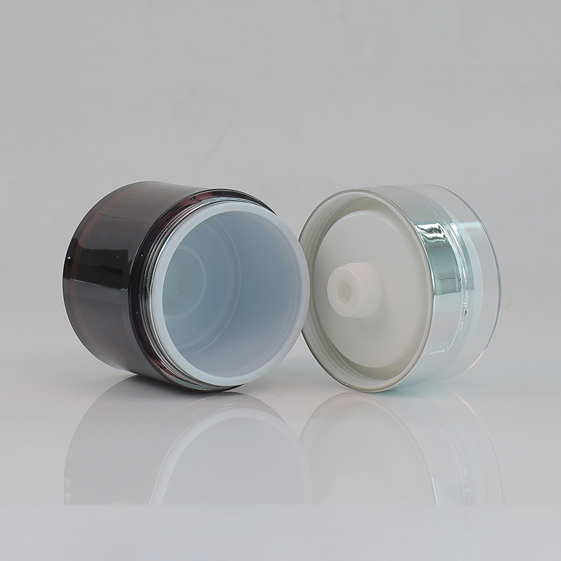 2020 winter new frosted black body butter airless jar with easy press