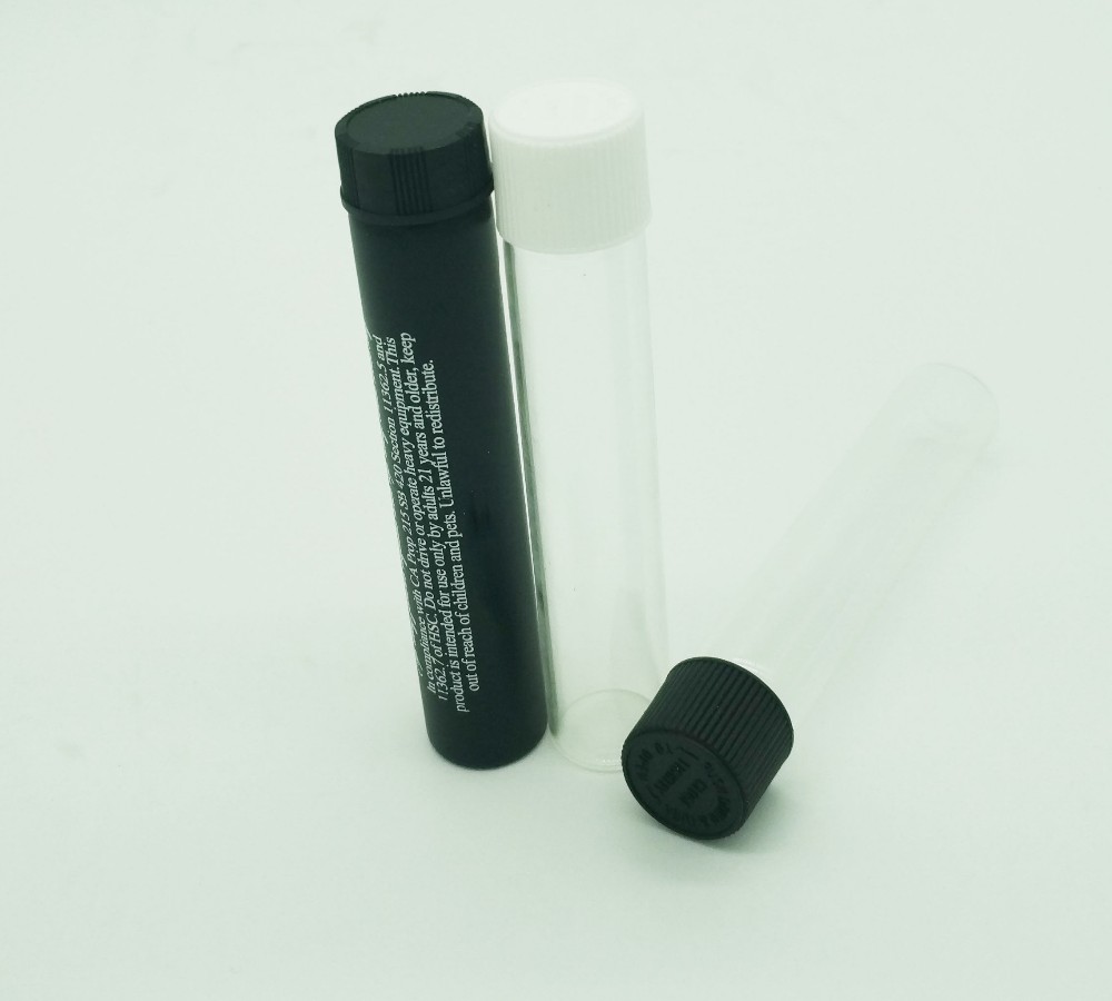 2021 120mm Doob Pre Roll Glass Tube paper joint pre roll tubes custom printing