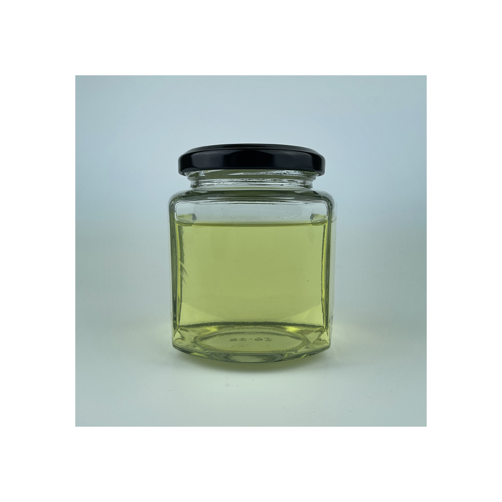 2021 270ml Clear Hexagon Portable Large Glass Jar High Quality for Canned Food