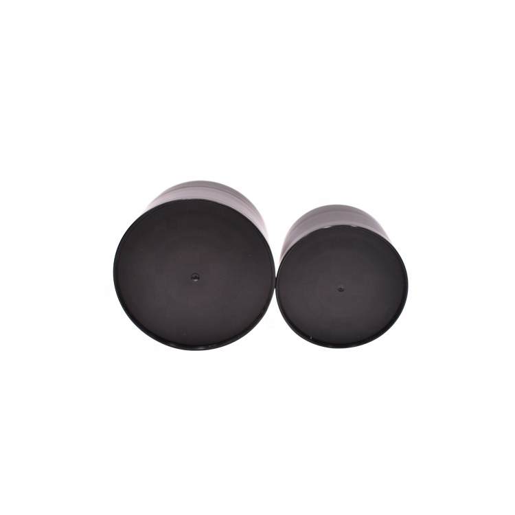 2021 30g hot selling matte black round fancy double wall plastic cosmetic cream pp jar container