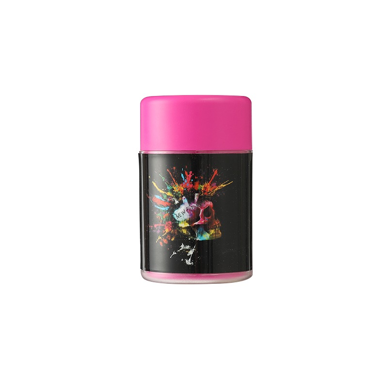2021 Air Tight Custom LED Storage Jar plastic Appearance Container with Magnifier tube shaped ABS plastic Herb Glass jar liner