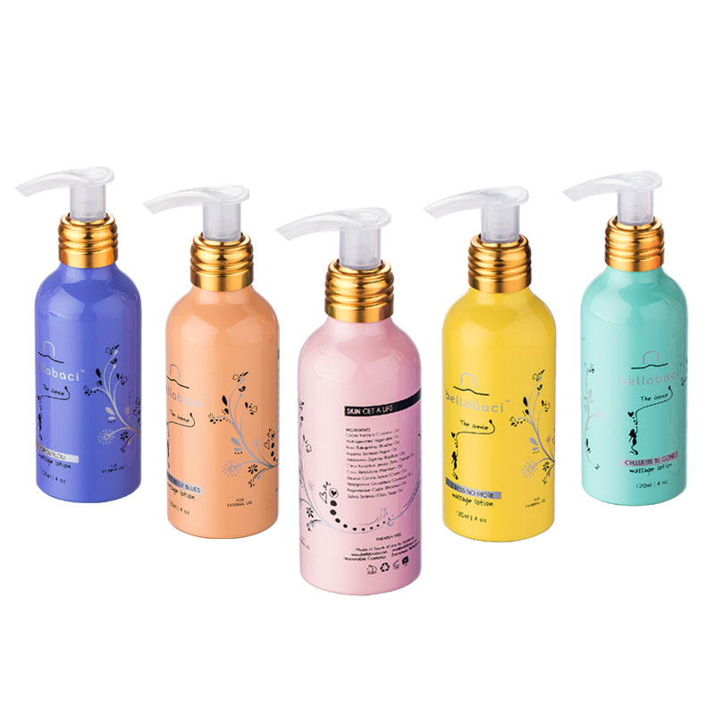 2021 Aluminum cosmetic lotion pump bottle 50ml 100ml 200ml 250ml 300ml 500ml for metal cosmetic bottle packing