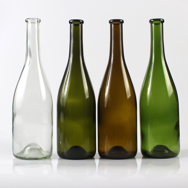 2021 Big Belly Multicolored Glass 700ml Alcohol Bottle for Liquor