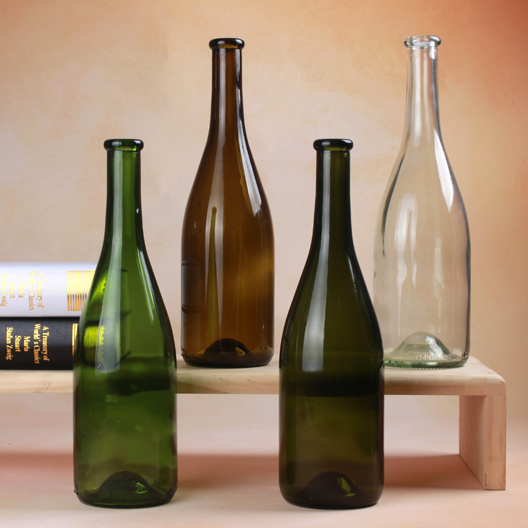 2021 Big Belly Multicolored Glass 700ml Alcohol Bottle for Liquor