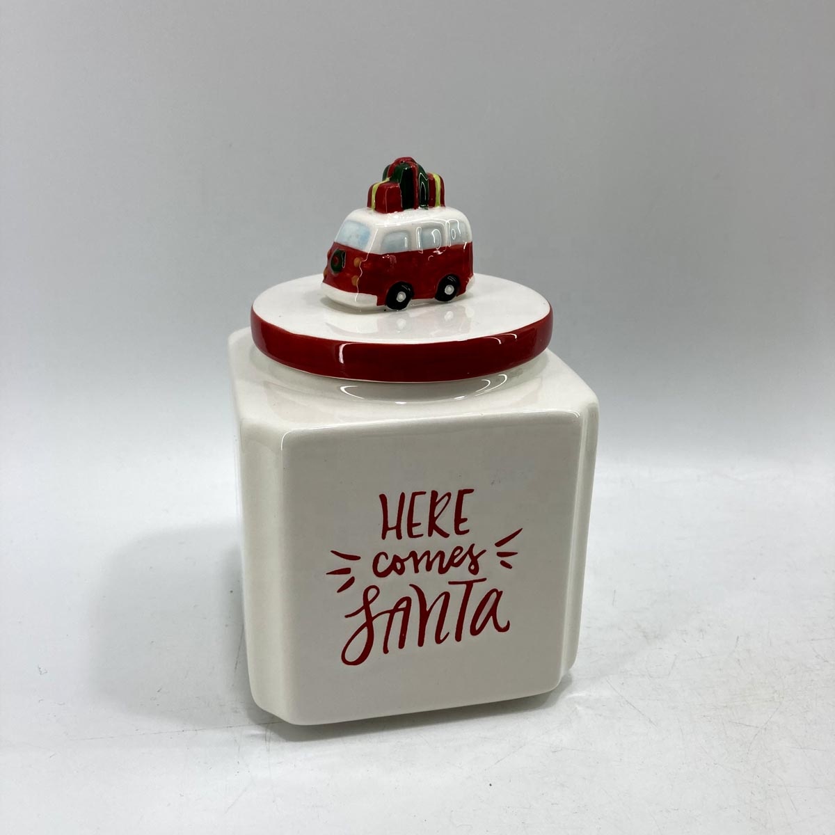 2021 Christmas decoration ceramic storage jar