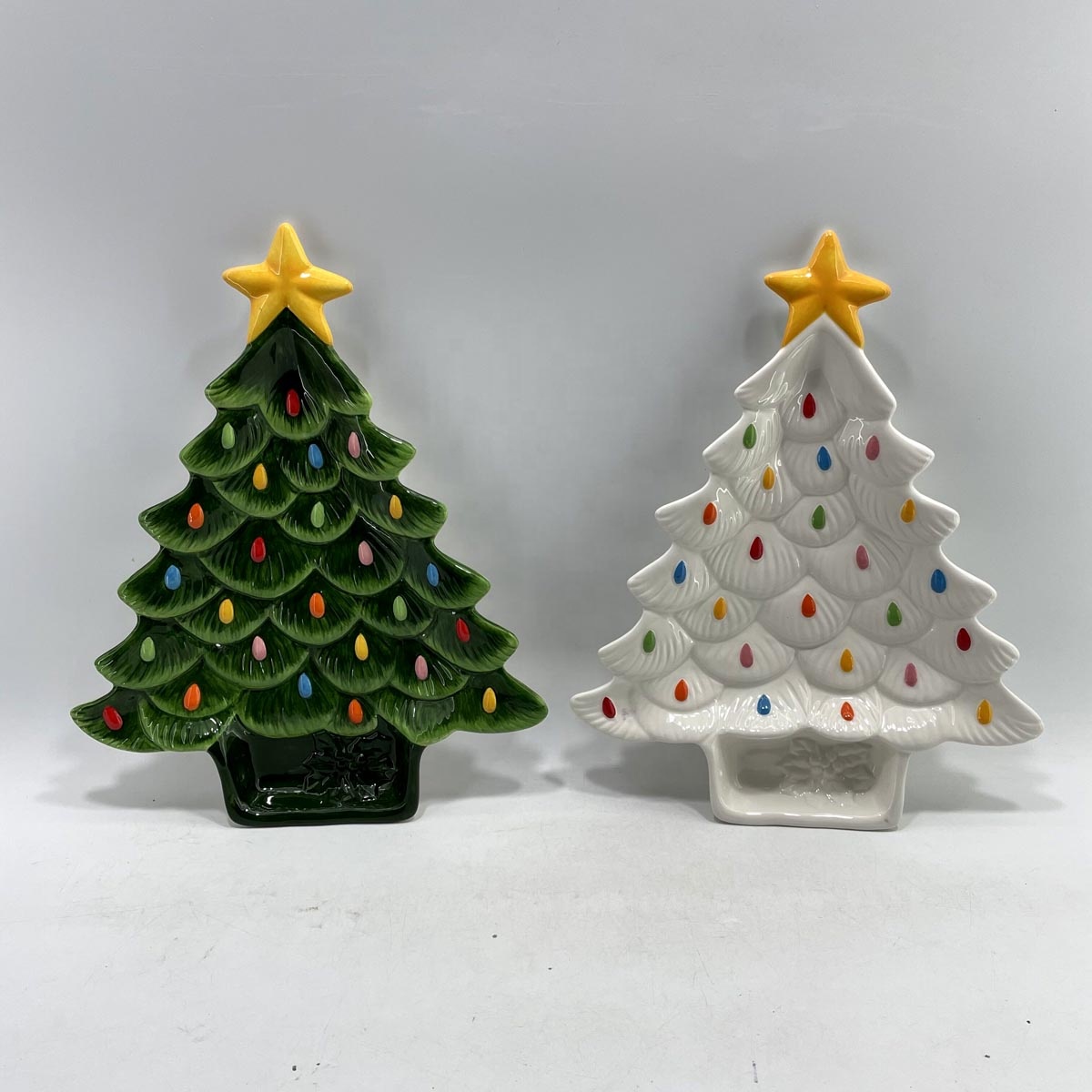 2021 Christmas decorative ceramic cookie jar