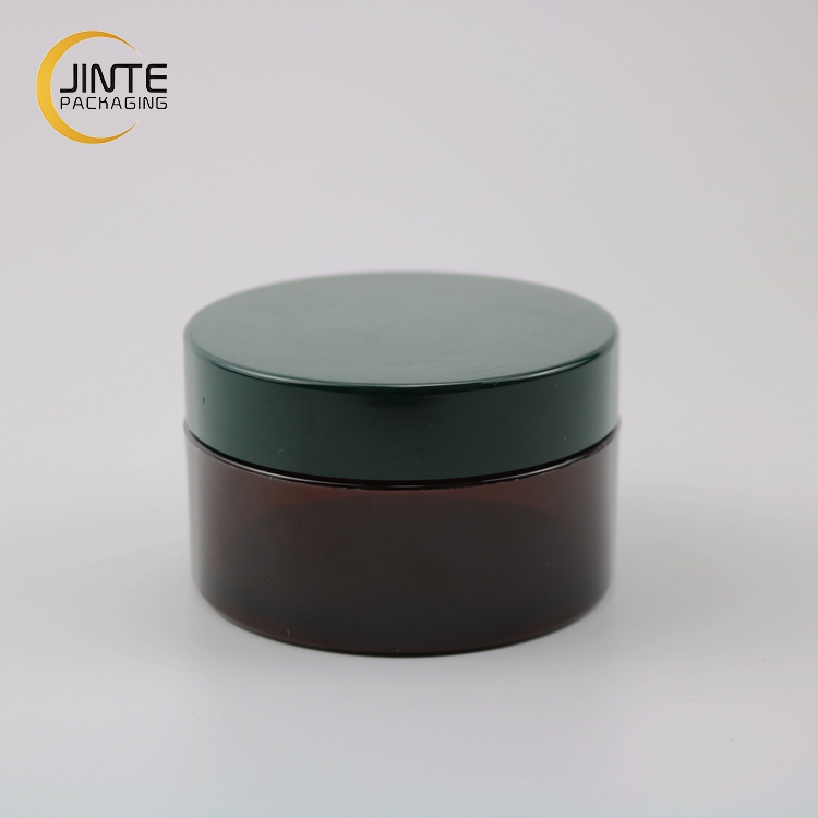 2021 Eco-friendly Material Skin Care Use 150ml Amber Color Containers with ABS Lid for Cream Packaging Jars