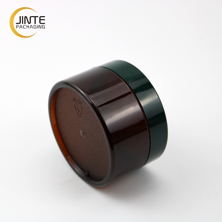 2021 Eco-friendly Material Skin Care Use 150ml Amber Color Containers with ABS Lid for Cream Packaging Jars