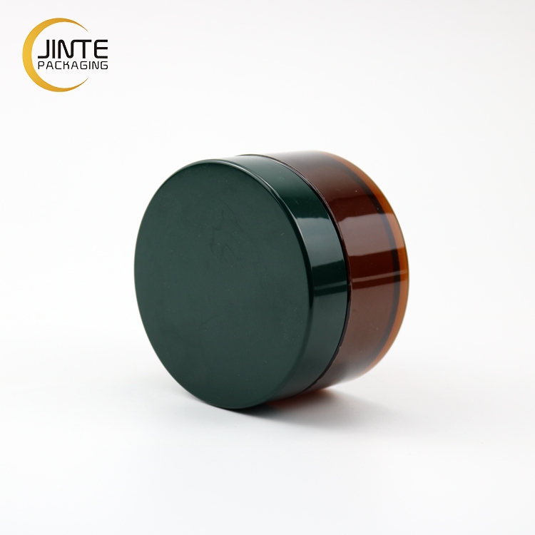 2021 Eco-friendly Material Skin Care Use 150ml Amber Color Containers with ABS Lid for Cream Packaging Jars