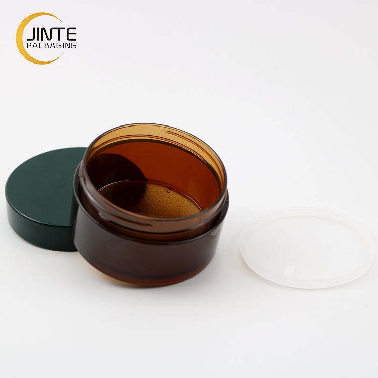 2021 Eco-friendly Material Skin Care Use 150ml Amber Color Containers with ABS Lid for Cream Packaging Jars