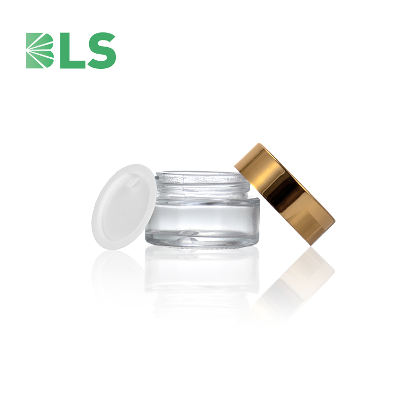 2021 Free Sample Frosted Clear Luxury Cosmetics 30ml 50ml 100ml 2oz 4oz 8oz Glass Cosmetic Jars