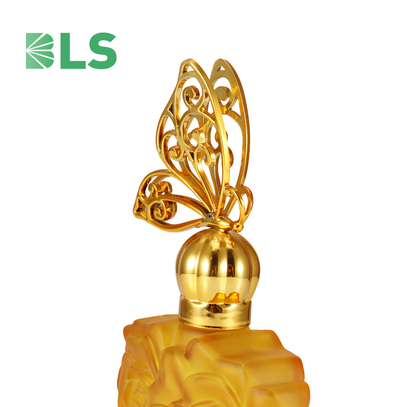 2021 Free Sample Manufacturer Wholesale Luxury Refillable Custom Cap 30ml 50ml 100ml Spray Orange Empty Glass Perfume Bottles