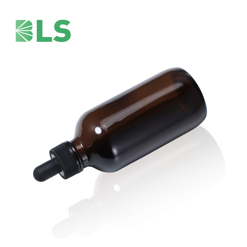 2021 Free Sample Wholesale 10ml 15ml 30ml 50ml 100ml frosted boston 8 oz round amber glass Cosmetic Dropper Bottle