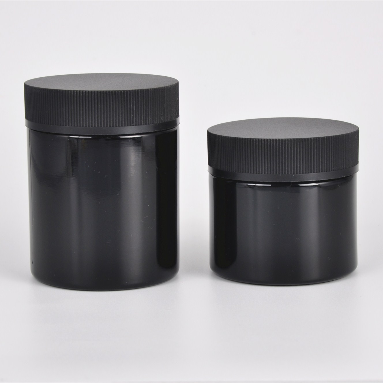 2021 Frosted glass jars hemp uv black stash container custom matte container flower smell proof child proof jar