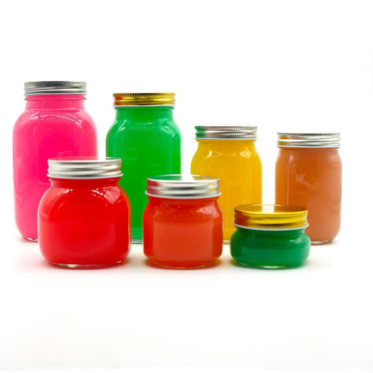 2021 Good Quality 70mm Mouth Mason Jars Family Size Glass Jars 750ml Small Glass Jar 150ml in Stock