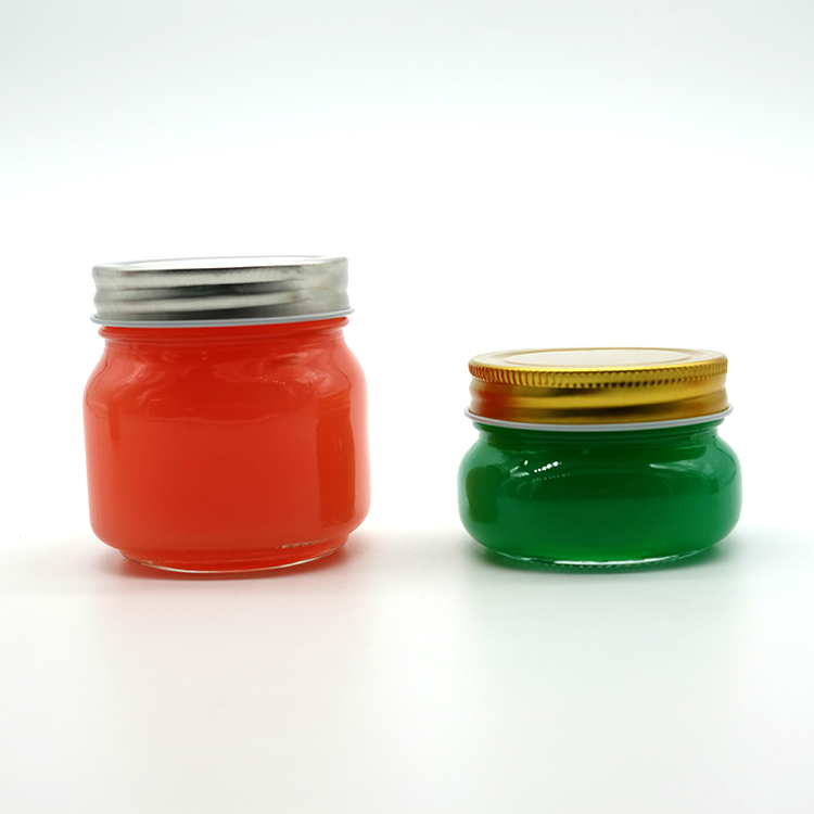 2021 Good Quality 70mm Mouth Mason Jars Family Size Glass Jars 750ml Small Glass Jar 150ml in Stock