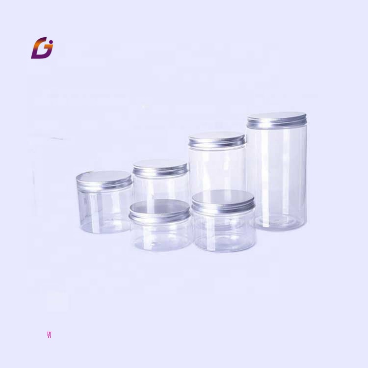 2021 HOT Plastic food wide mouth pet jar 100ml 200ml 300ml 500ml