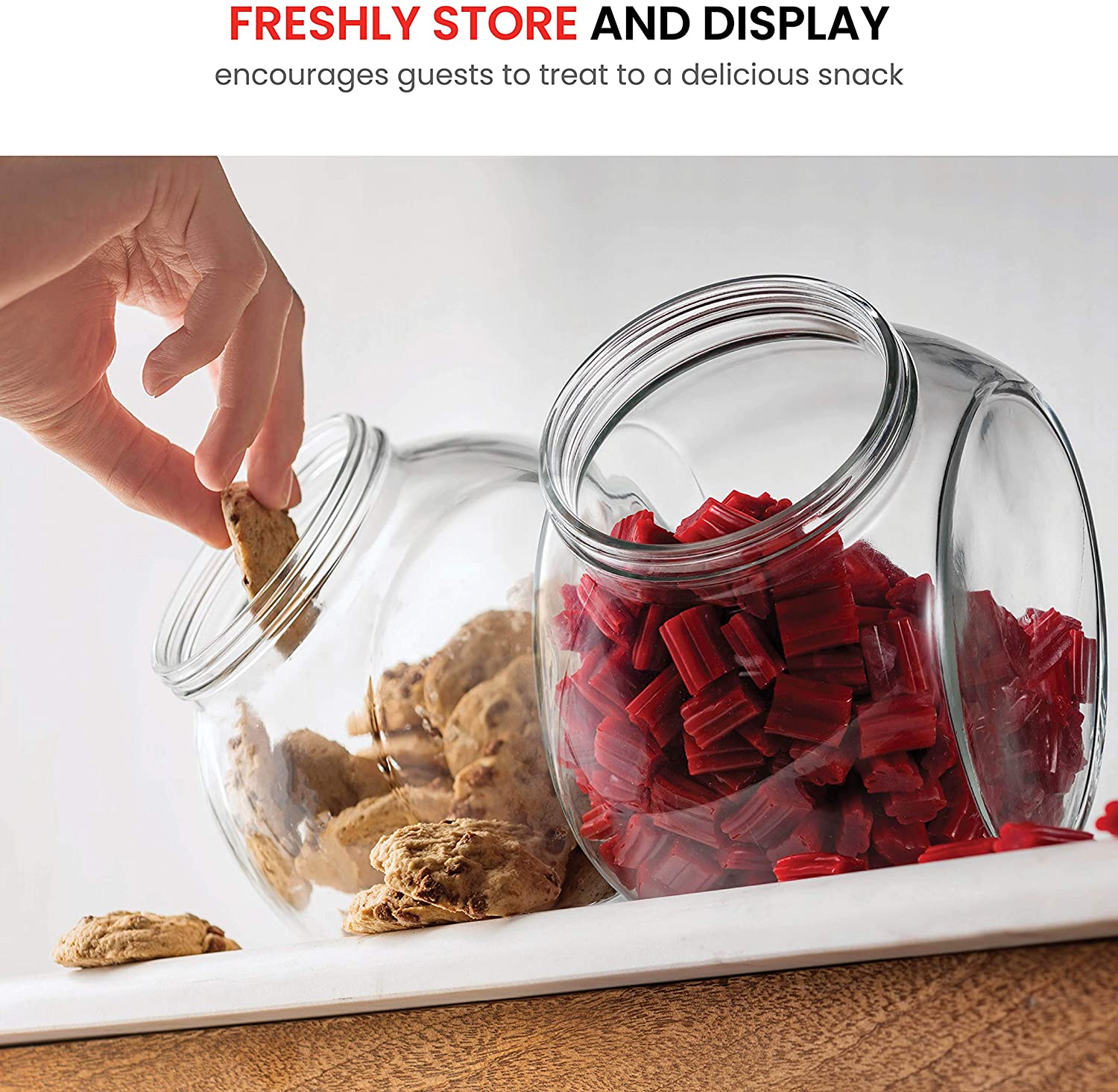 2021 HOT new product glass storage jars with lids