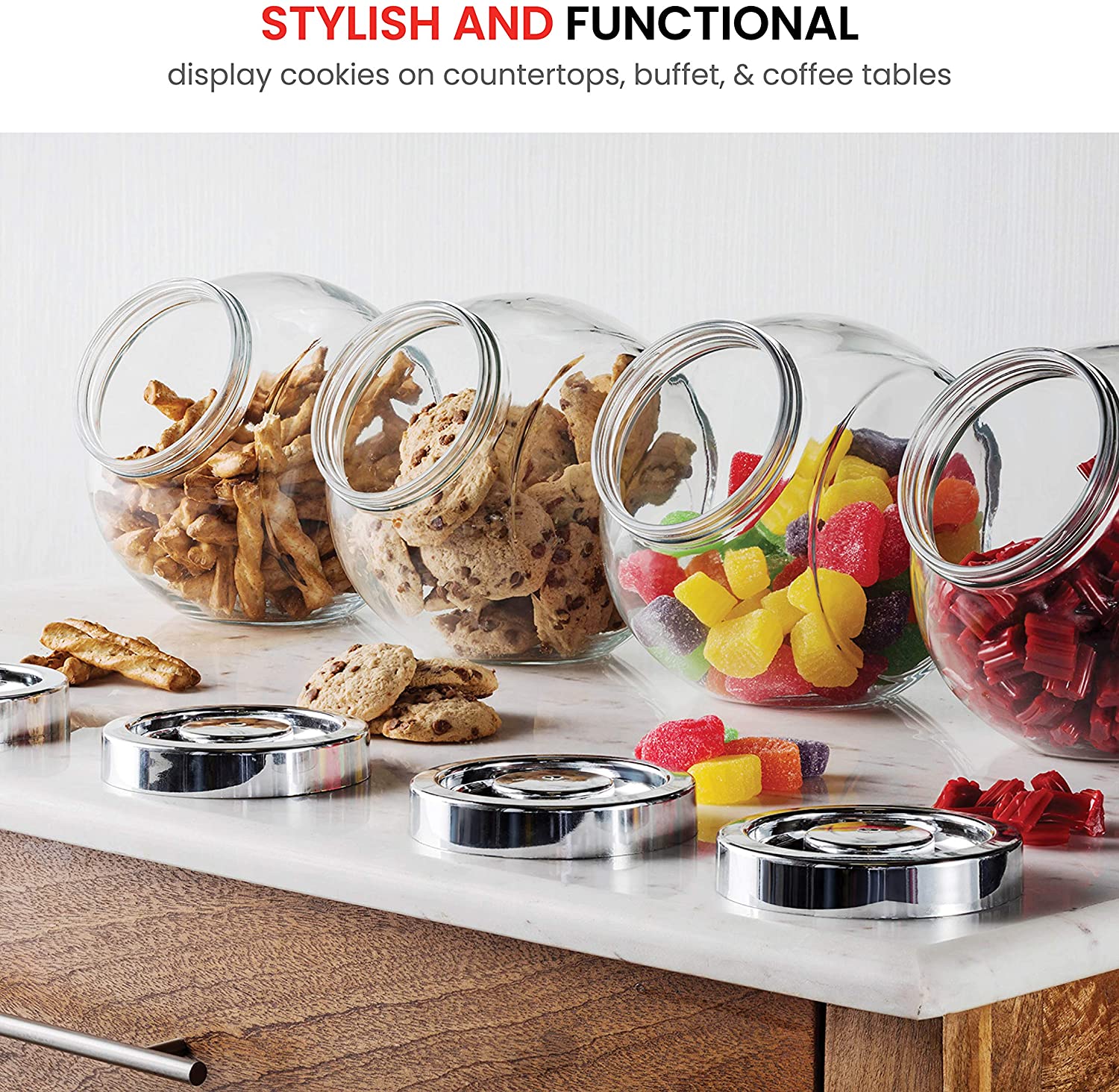 2021 HOT new product glass storage jars with lids