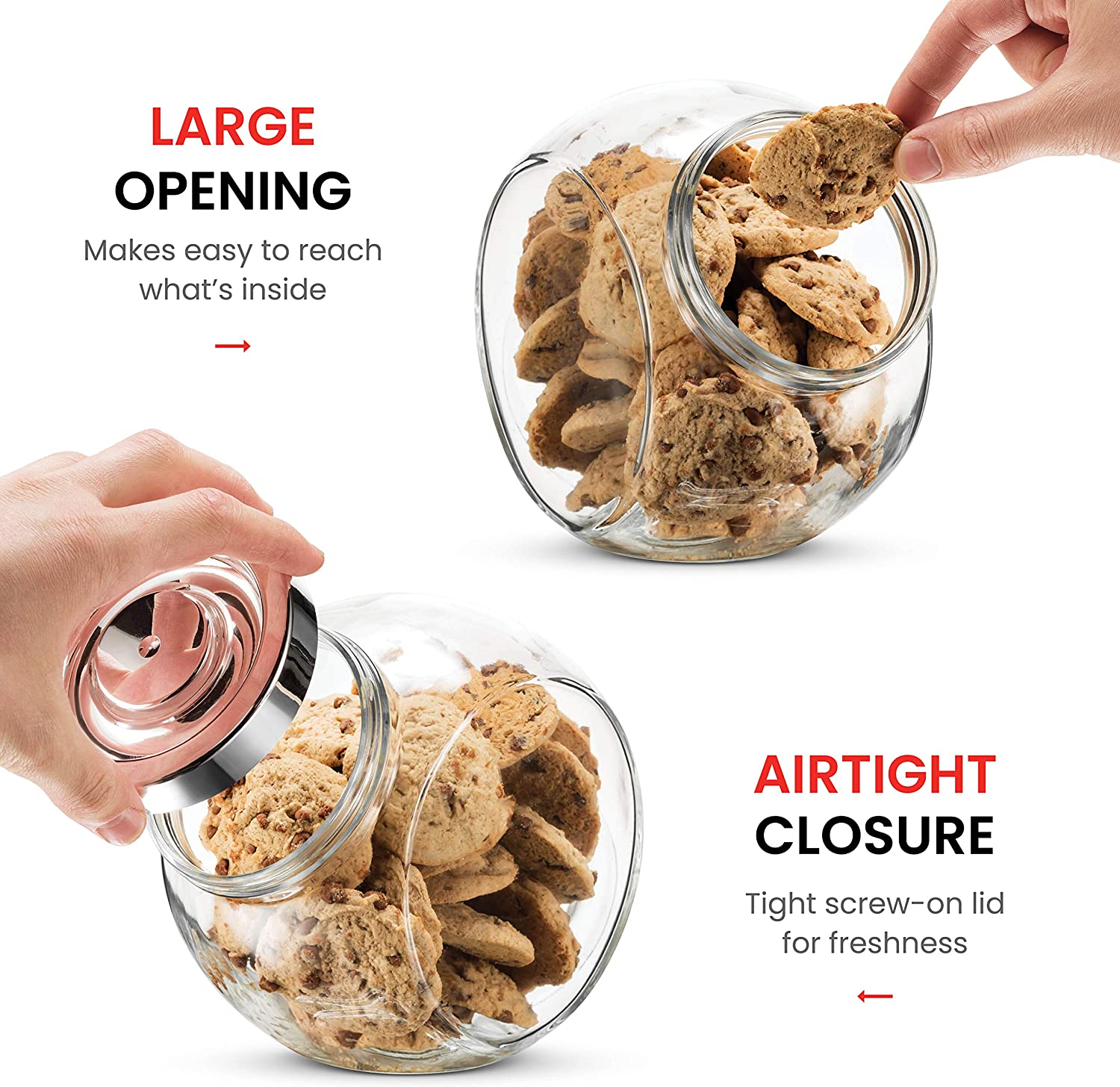 2021 HOT new product glass storage jars with lids