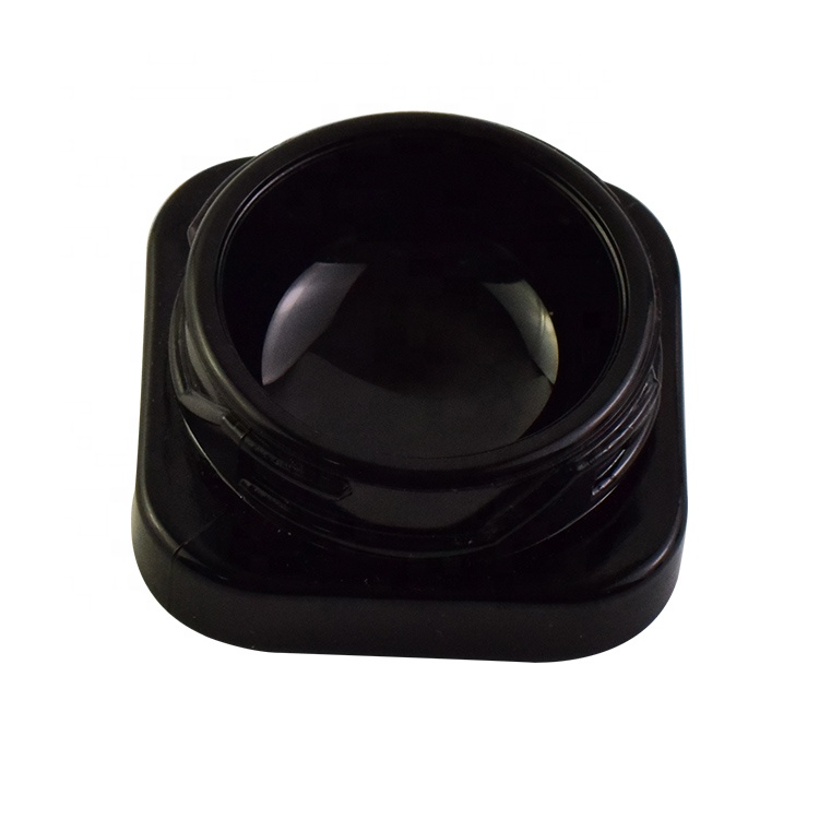 2021 High grade 3g 5g empty square cbd wax container black child proof concentrate mini glass jar with child lock cap