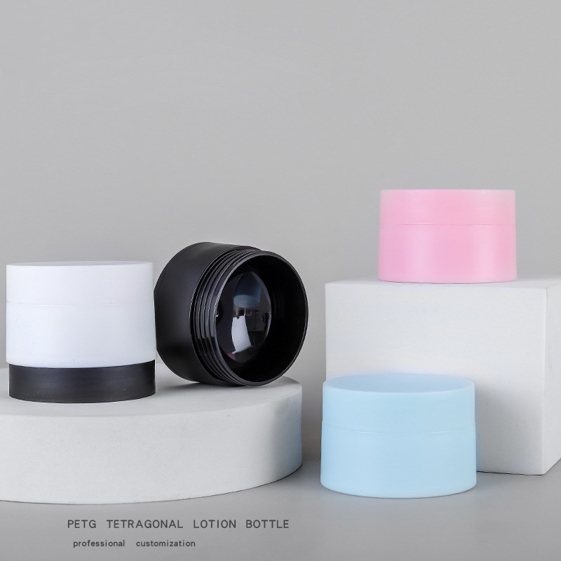 2021 Hot Sale 20g White Pink Blue Black Cosmetic Empty Pp Plastic Cream Jar With Lid
