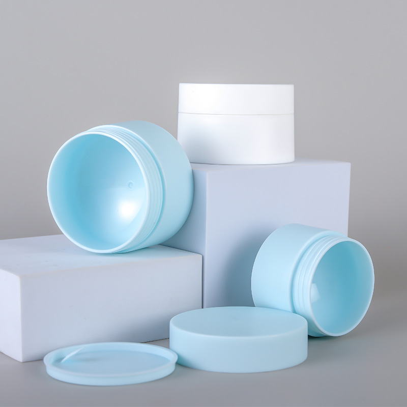 2021 Hot Sale 20g White Pink Blue Black Cosmetic Empty Pp Plastic Cream Jar With Lid