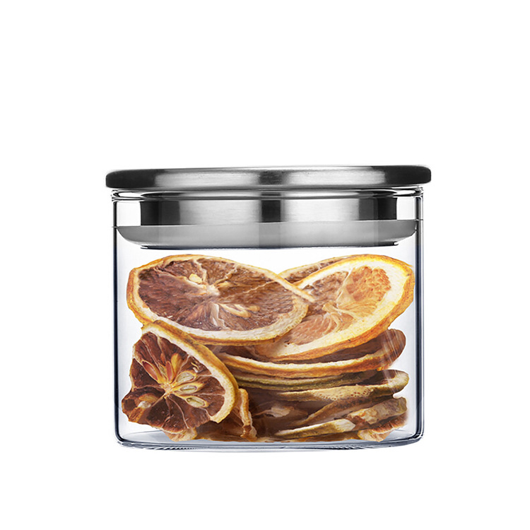 2021 Hot Sale Borosilicate Glass Tube-Shaped Glass Herb Storage Jars 1000ml 500ml Wholesale 2000ml 750ml 1400ml 1200ml New Sha
