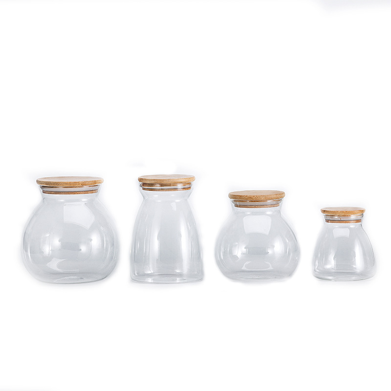 2021 Hot Sale Borosilicate Glass Tube-Shaped Glass Herb Storage Jars 1000ml 500ml Wholesale 2000ml 750ml 1400ml 1200ml New Sha