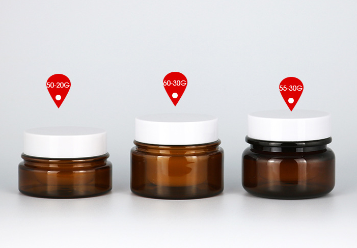 2021 Hot Sale free Sample 20g-30g tawny cream cosmetics eye glass cream bottles jars with lid