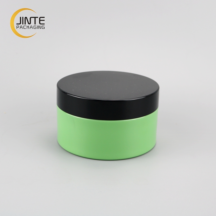 2021 Low Profile Colored Cosmetics Plastic 100g Cream Jar with Wide Mouth