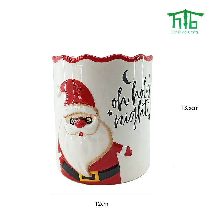 2021 NEW KITCHEN TOOL HOLDER Christmas Design of Ceramic Cooking Tools Ceramic Kitchen Utensil Holder