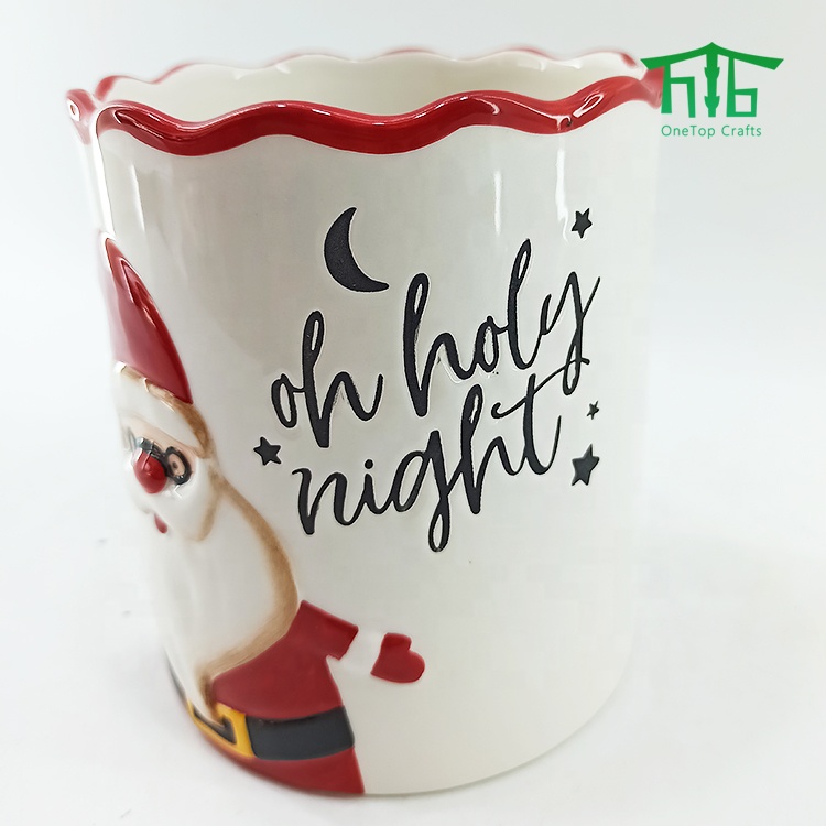 2021 NEW KITCHEN TOOL HOLDER Christmas Design of Ceramic Cooking Tools Ceramic Kitchen Utensil Holder