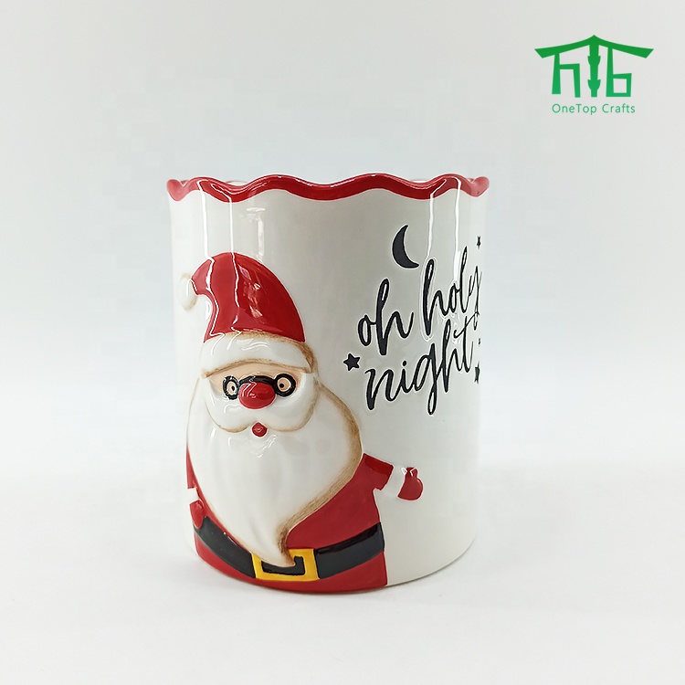 2021 NEW KITCHEN TOOL HOLDER Christmas Design of Ceramic Cooking Tools Ceramic Kitchen Utensil Holder