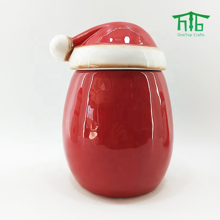 2021 NEW SANTA Ceramic Airtight Canister Santa Design Cookie Jar Kitchen Canister Sets