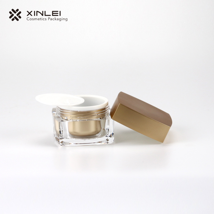 2021 NEW style cosmetic container square shape cream jar
