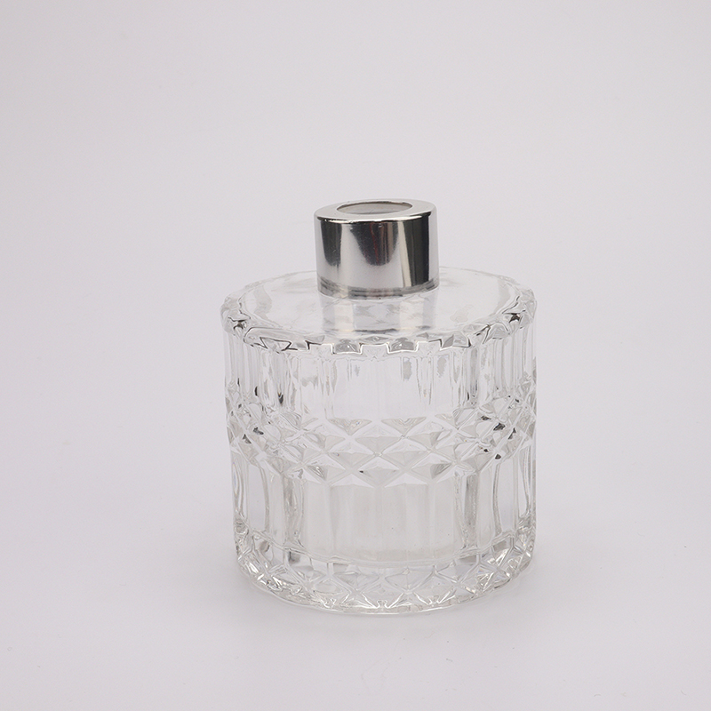 2021 New 200ml Frosted Embossed Reed Diffuser Bottle for Perfume or Personal Care