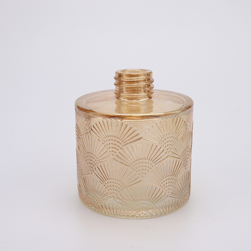 2021 New 200ml Frosted Embossed Reed Diffuser Bottle for Perfume or Personal Care