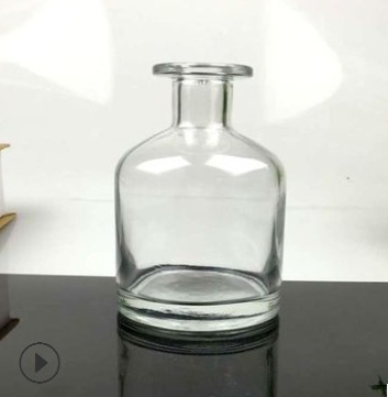 2021 New 50ml 150ml 250ml Matte Black Transparent Aromatherapy Diffuser Glass Bottle not With Rattan Stick Or Fiber Stick