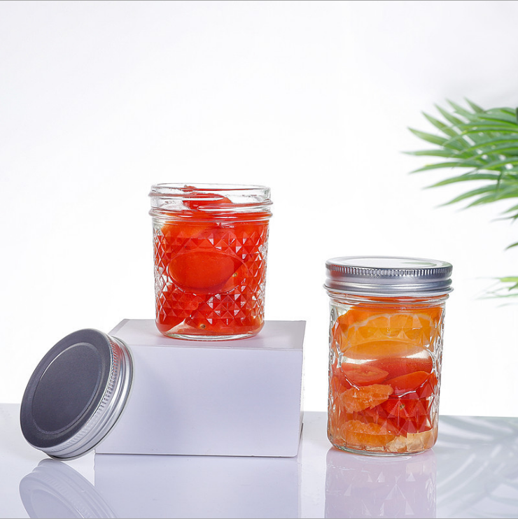 2021 New 5oz 150ml Wide Mouth Caviar Glass Bottle Round Bird'S Nest Jam Jar 500ml Glass Bottle For Jam