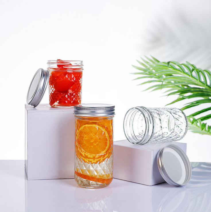 2021 New 5oz 150ml Wide Mouth Caviar Glass Bottle Round Bird'S Nest Jam Jar 500ml Glass Bottle For Jam