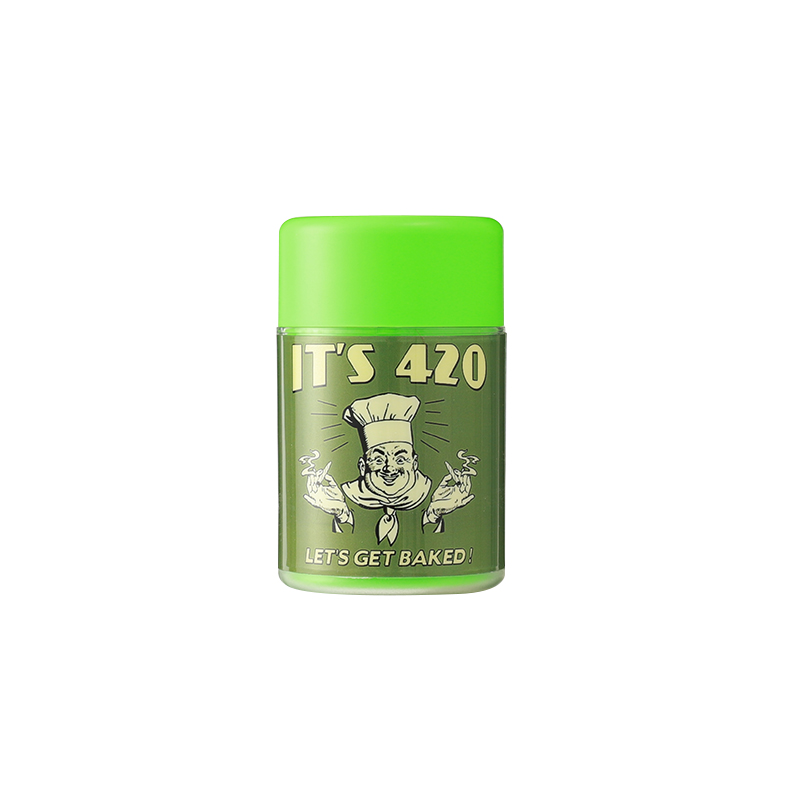 2021 New Arrivel Plastic Mag Jars Customize Logo Smoking Accessories Magnifying Herb Storage Led jar