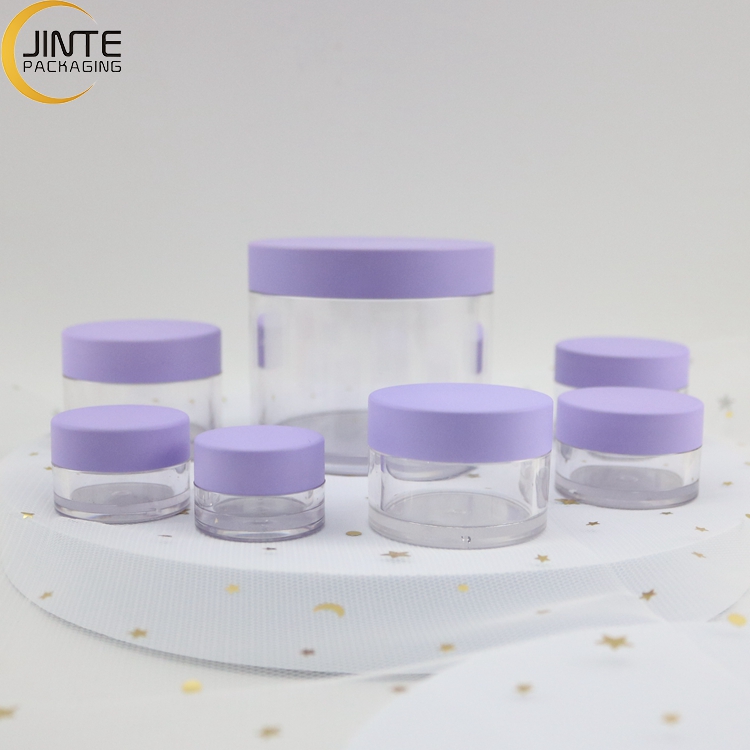 2021 New Colour Plastic Container  Packaging  1oz 2oz  Cosmetic Cream Jar For  Lip Blam Body Scrub Butter