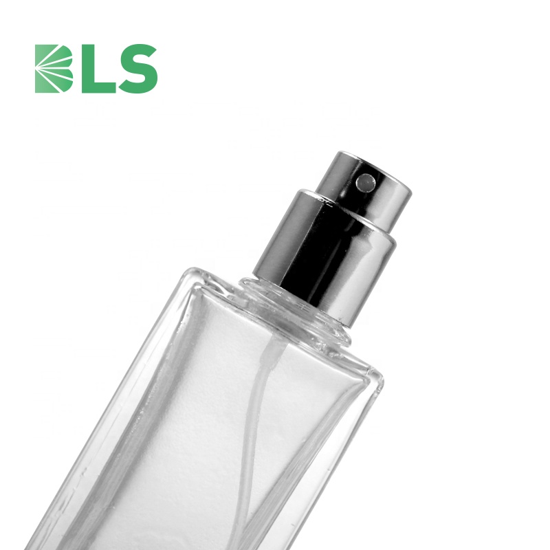 2021 New Design 30 ml rectangle cosmetic bottle glass spray bottle