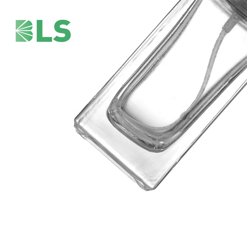 2021 New Design 30 ml rectangle cosmetic bottle glass spray bottle